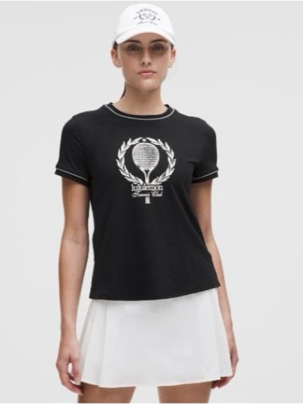 Lululemon Black Short Sleeve Tennis Club Tee sm